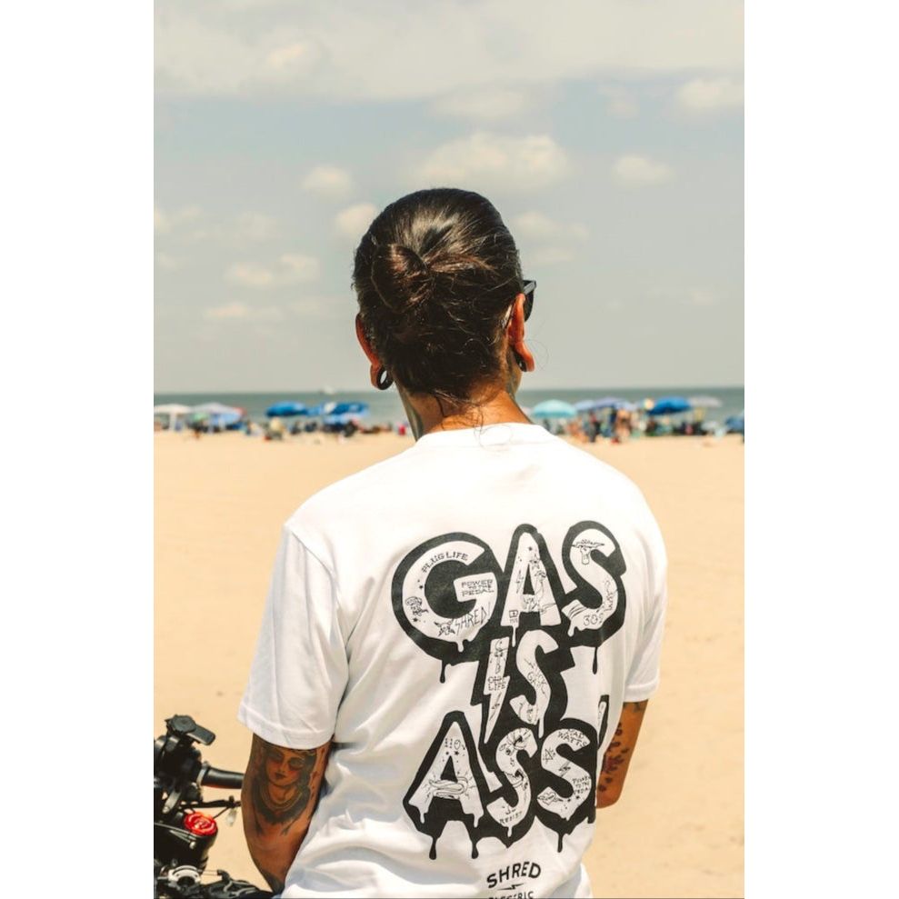 Gas is Ass! Shirt - White Tattoo Edition
