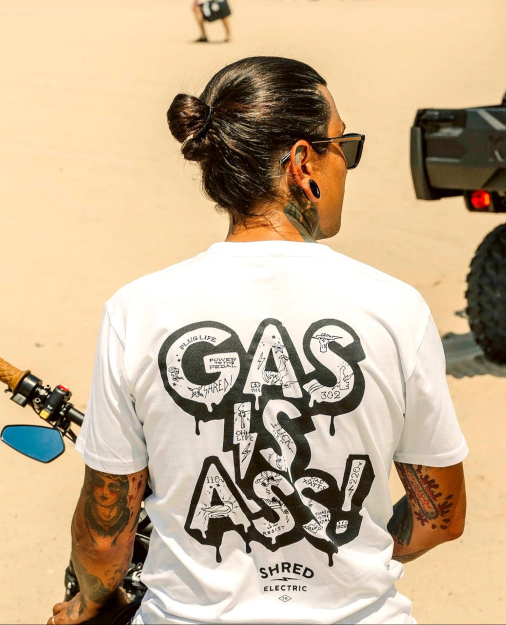 Gas is Ass! Shirt - White Tattoo Edition