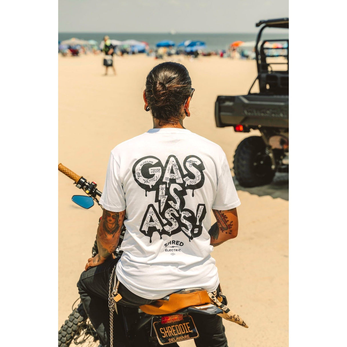 Gas is Ass! Shirt - White Tattoo Edition