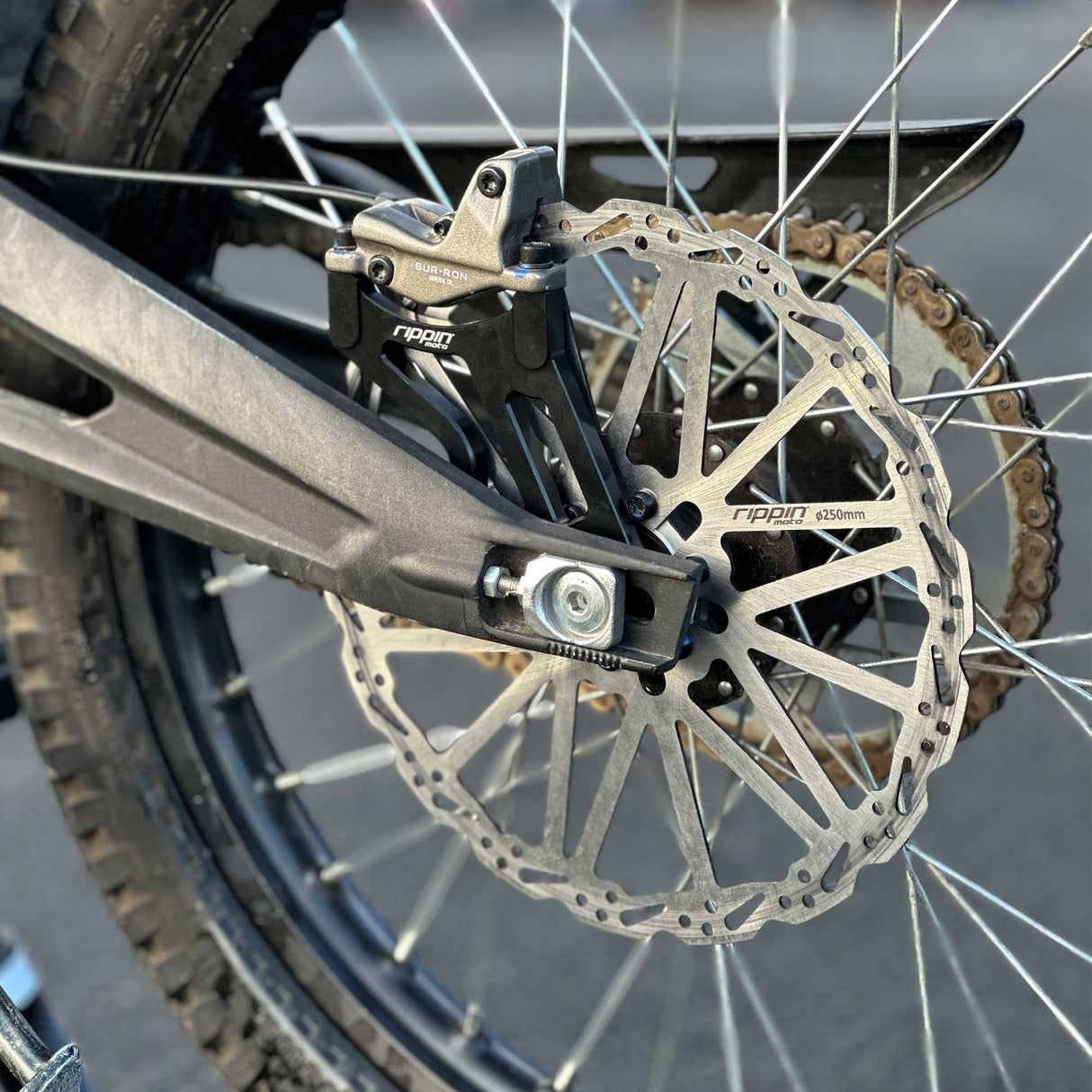 250mm Rear Caliper Adapter for Sur-Ron LBX & E-Ride PRO