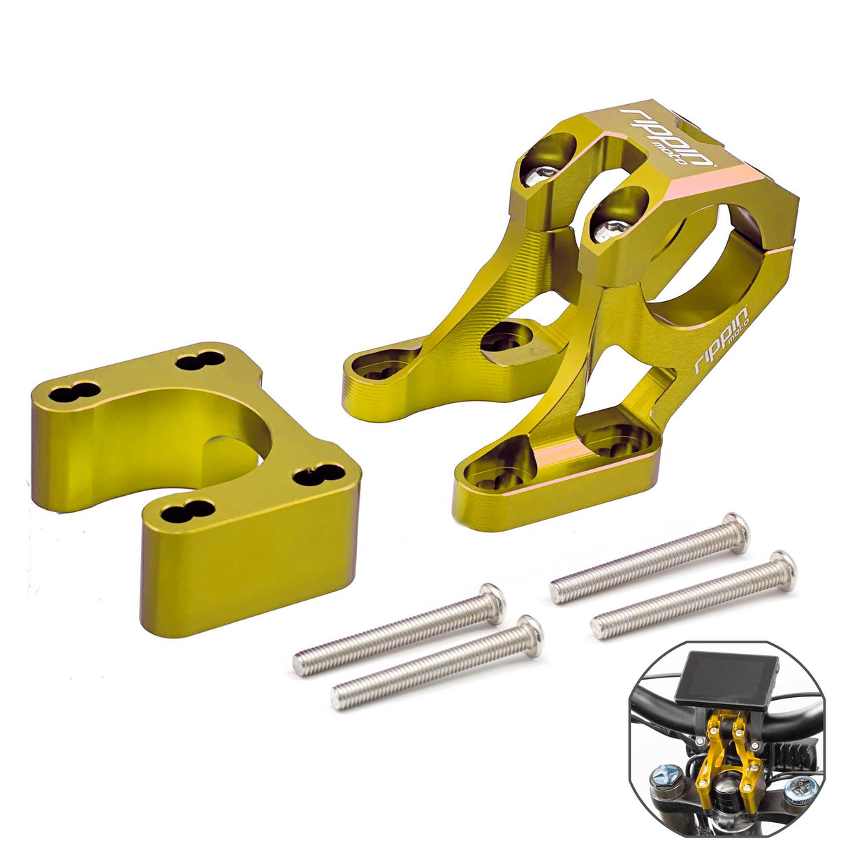 E-Moto Bar Mount for E-Ride PRO, Talaria & Surron LBX with 1" Riser