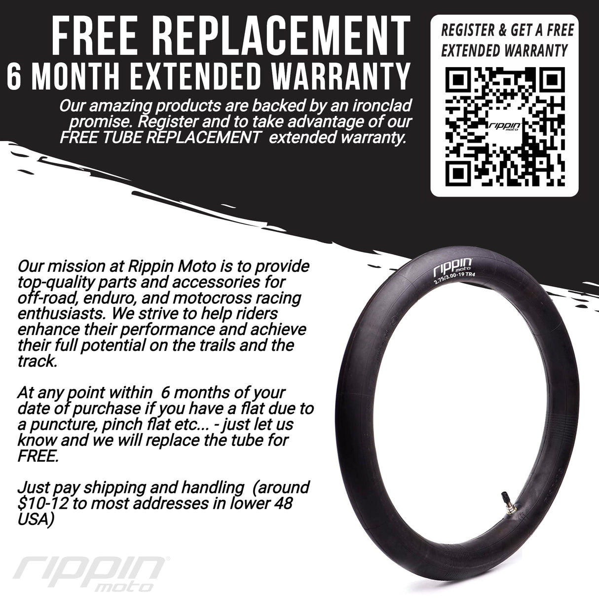 90/90-21 (3.00 x 21) Heavy Duty 21" Inner Tube 3mm Thick