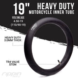 110/90-19 (4.50 x 19) Heavy Duty 19" Motorcycle Inner Tube 3mm Thick